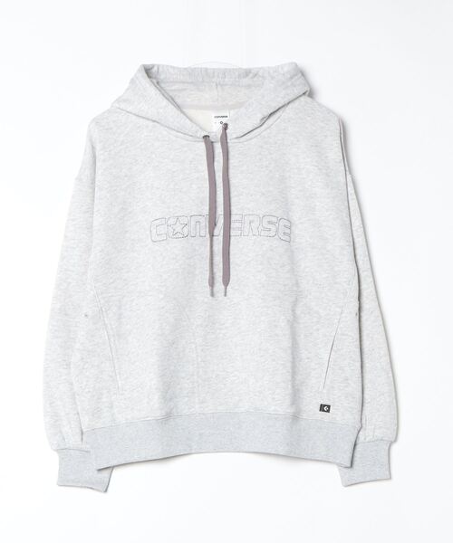 CONVERSE（コンバース）の「コンバース  SWEAT HOODIE_（スウェット・レディース・ライトグレー/ライトベージュ/スモークピンク・M/L/S）」の2枚目の写真