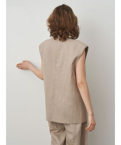 ELENDEEK（エレンディーク）の「オーバーサイズジレ（テーラードジャケット・レディース・ブラック/ベージュ・FREE）」の13枚目の写真