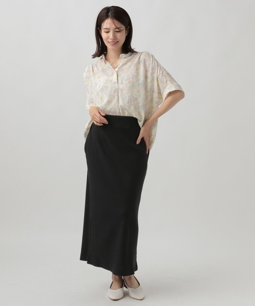 Elura(エルーラ)の「リブナロースカート/114471(スカート・レディース・ライトベージュ/ブラック・LARGE/MEDIUM)」の5枚目の写真