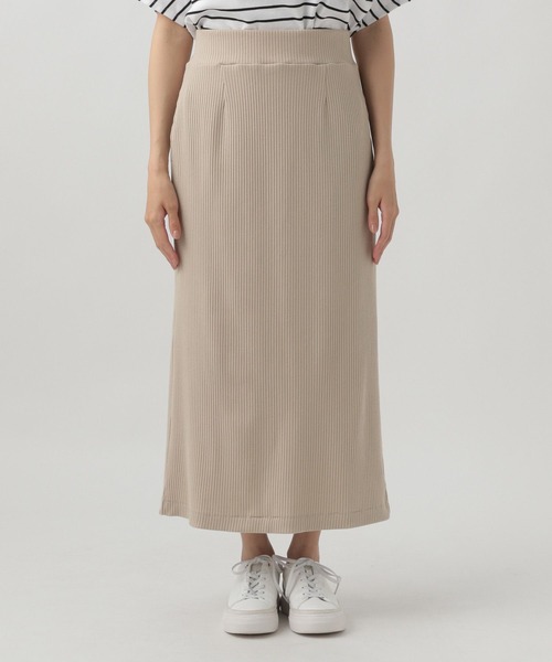 Elura(エルーラ)の「リブナロースカート/114471(スカート・レディース・ライトベージュ/ブラック・LARGE/MEDIUM)」の7枚目の写真