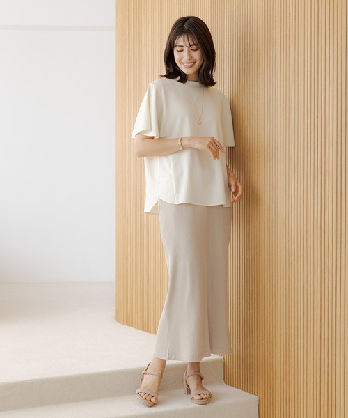 Elura(エルーラ)の「リブナロースカート/114471(スカート・レディース・ライトベージュ/ブラック・LARGE/MEDIUM)」の19枚目の写真