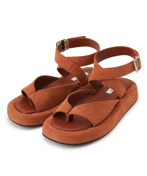 GALLEST(ギャレスト)の「◆【LE VERNIS(ル・ベルニ)】ワイドベルトサンダル(サンダル・レディース・ダークオレンジ/ブラック/サンドベージュ・35/45)」の3枚目の写真