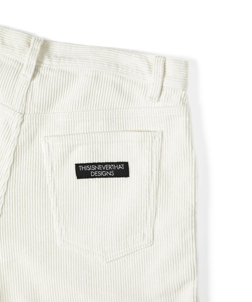 【THISISNEVERTHAT】オーバーダイコーデュロイショートホワイ thisisneverthat パンツ Overdyed Corduroy Short メンズ