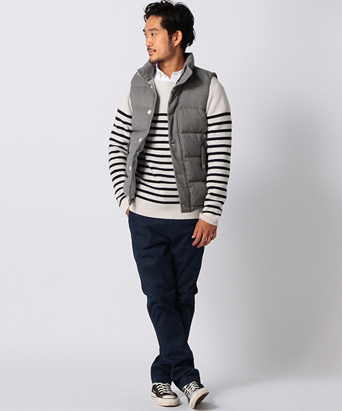 BEAMS（ビームス）の「BEAMS / ストレッチダウンベスト（ダウンベスト・メンズ・グレー/ネイビー・SMALL/MEDIUM/LARGE/X-LARGE）」の15枚目の写真