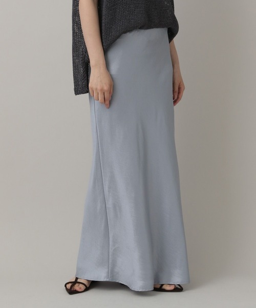 A part by（アパートバイ）の「≪追加5≫ブライトナロースカート（スカート・レディース・ブラック/アイボリー/オレンジ系その他2/ブルー系その他2/ブラウン/ベージュ系その他/ダークブラウン/ライトブルー・SMALL/MEDIUM）」の13枚目の写真