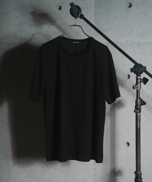 RATTLE TRAP（ラトルトラップ）の「ジオメトリックジャガードＴシャツ（Tシャツ/カットソー・メンズ・ブラック/ホワイト/トップグレー・L/M/S/LL）」の10枚目の写真