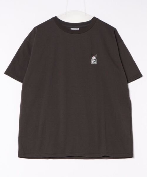 nemne store（ネンネストア）の「【nemne store × My Melody & Kuromiコラボアイテム】ハートモチーフTシャツ（Tシャツ/カットソー・レディース・ブラック/オートミール・SMALL/MEDIUM）」の11枚目の写真