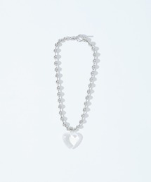 クリアハートネックレス
