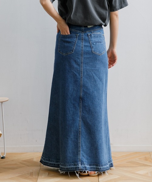 AMERICAN RAG CIE（アメリカンラグシー）の「YANUK マキシAラインスカート（デニムスカート・レディース・ブルー・M/S/XS）」の12枚目の写真