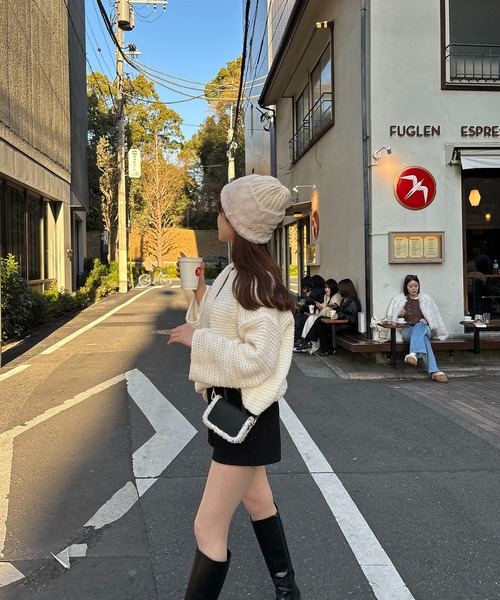 RiLi(リリ)の「Aラインデザイン編みニット【RL】(ニット/セーター・レディース・アイボリー・FREE)」の8枚目の写真