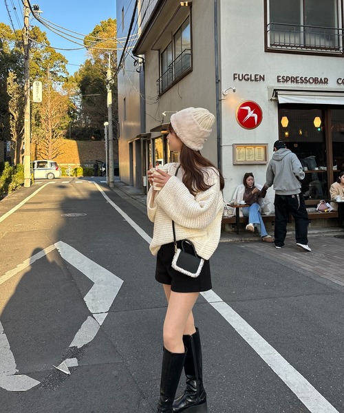 RiLi(リリ)の「Aラインデザイン編みニット【RL】(ニット/セーター・レディース・アイボリー・FREE)」の10枚目の写真