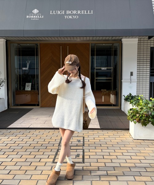 RiLi(リリ)の「Aラインデザイン編みニット【RL】(ニット/セーター・レディース・アイボリー・FREE)」の16枚目の写真