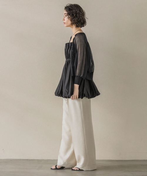 A part by（アパートバイ）の「メッシュストレーパンツ（その他パンツ・レディース・アイボリー/ブラック/グレー系その他・SMALL/MEDIUM）」の5枚目の写真