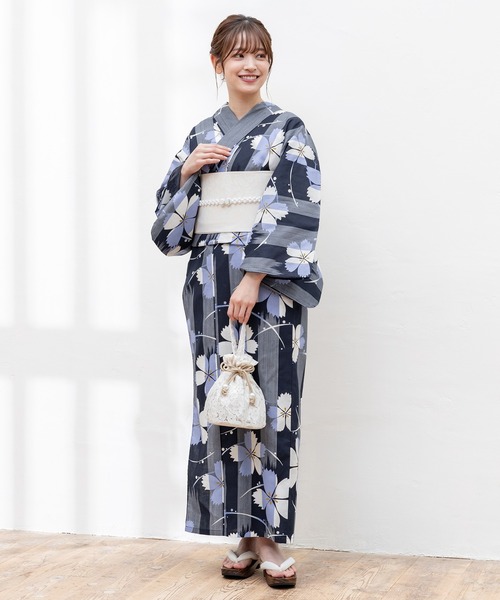 Honeys（ハニーズ）の「作り帯のみ(浴衣)（浴衣・レディース・マスタード/ライトグレー/レッド/スモークピンク/アイボリー・F）」の8枚目の写真