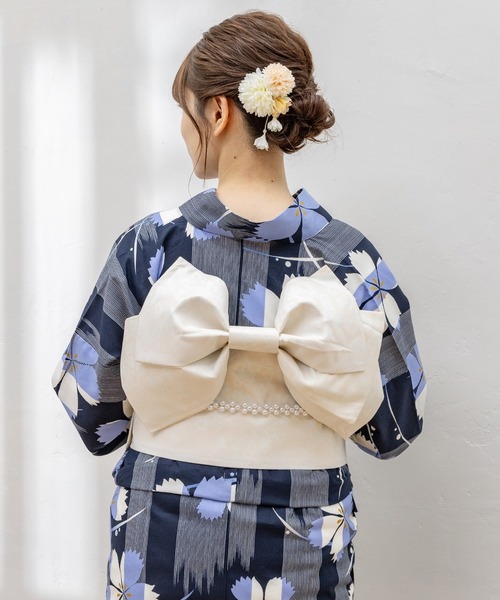 Honeys（ハニーズ）の「作り帯のみ(浴衣)（浴衣・レディース・マスタード/ライトグレー/レッド/スモークピンク/アイボリー・F）」の10枚目の写真