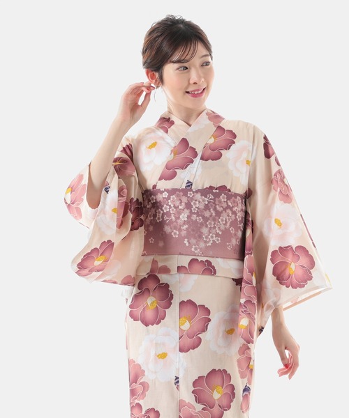 Honeys（ハニーズ）の「作り帯のみ(浴衣)（浴衣・レディース・マスタード/ライトグレー/レッド/スモークピンク/アイボリー・F）」の14枚目の写真