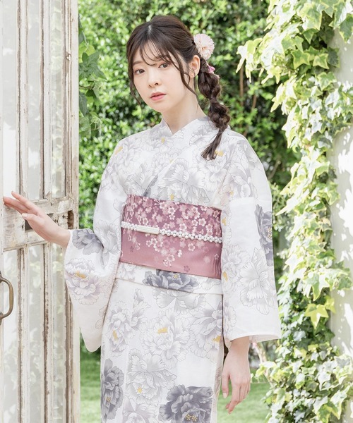 Honeys（ハニーズ）の「作り帯のみ(浴衣)（浴衣・レディース・マスタード/ライトグレー/レッド/スモークピンク/アイボリー・F）」の16枚目の写真