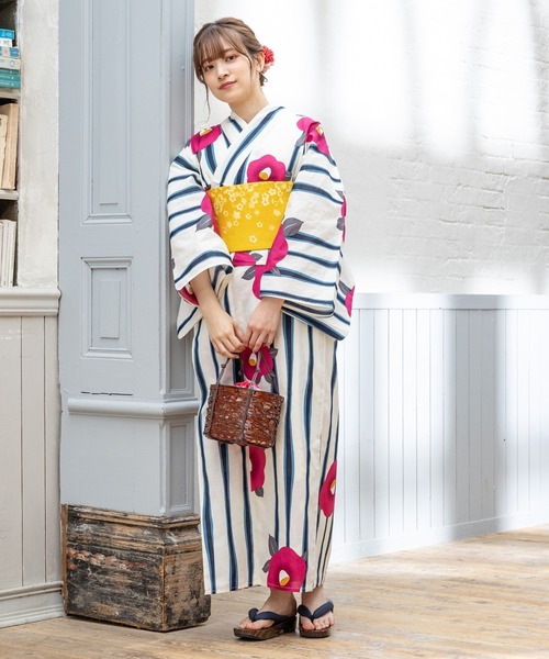 Honeys（ハニーズ）の「作り帯のみ(浴衣)（浴衣・レディース・マスタード/ライトグレー/レッド/スモークピンク/アイボリー・F）」の19枚目の写真