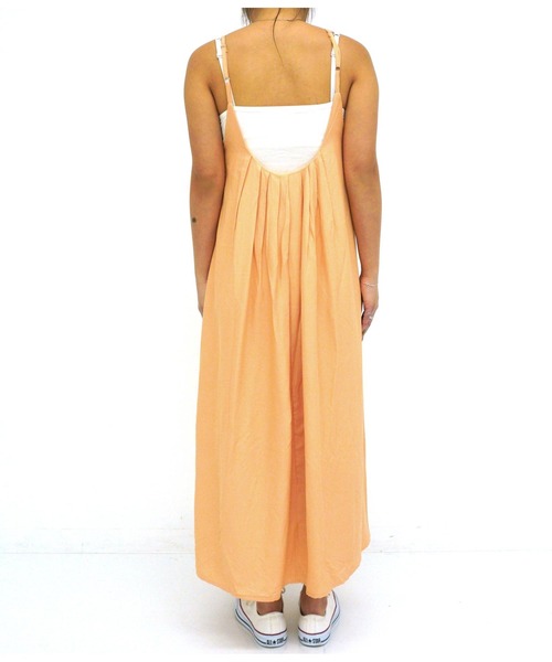 anap mimpi(アナップミンピ)の「バックオープン Aライン マキシワンピース(ワンピース・レディース・ブラック/オレンジ/ミント・FREE)」の6枚目の写真