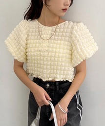 one after another NICE CLAUP | 前後2WAYしぼしぼトップス(Tシャツ/カットソー)