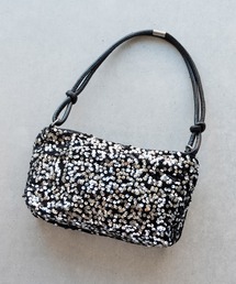 スパンコール」に該当するバッグ（シルバー/銀色系）ファッション通販