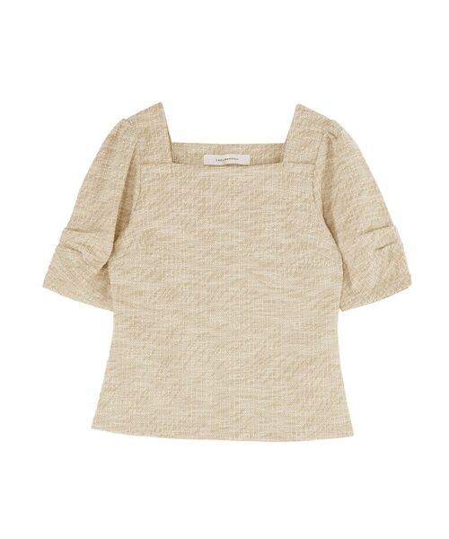 LAGUNAMOON(ラグナムーン)の「ツイードカットトップス(Tシャツ/カットソー・レディース・ベージュ/ブラック・FREE)」の14枚目の写真