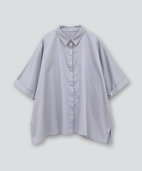 CONVERSE TOKYO(コンバーストウキョウ)の「【STAR★LACE】BACK LACE OVERSIZED SHIRT(シャツ/ブラウス・レディース・サックスブルー/ブラック/ベージュ・FREE)」の18枚目の写真