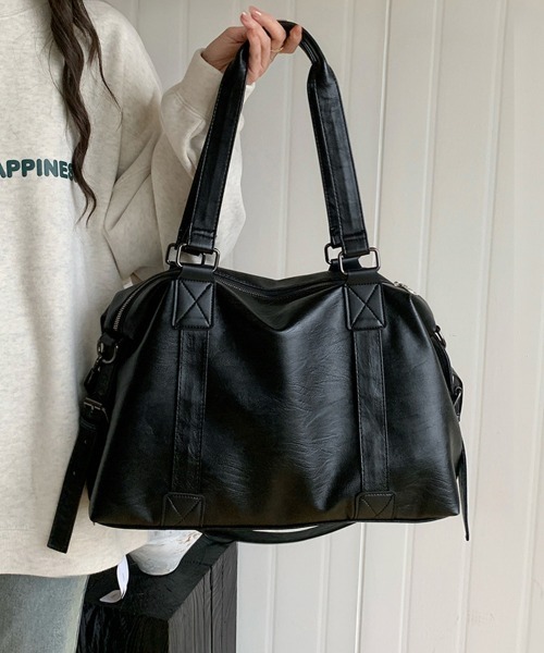 Miniministore（ミニミニストア）の「大容量トートバッグA4通勤通学ママバッグ（トートバッグ・レディース・アイボリー/ブラック/ブラウン・FREE）」の4枚目の写真