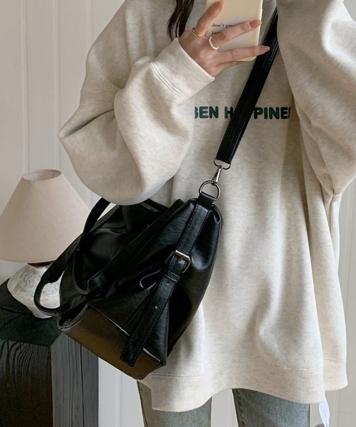 Miniministore（ミニミニストア）の「大容量トートバッグA4通勤通学ママバッグ（トートバッグ・レディース・アイボリー/ブラック/ブラウン・FREE）」の6枚目の写真