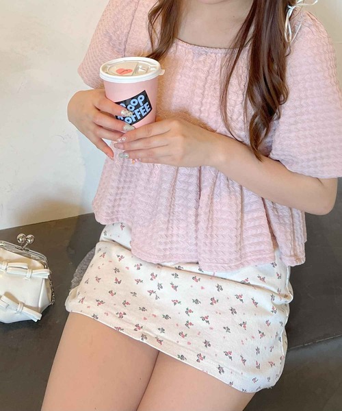 frunco(フランコ)の「袖バルーンペプラムブラウス(シャツ/ブラウス・レディース・ホワイト/ピンク・MEDIUM)」の22枚目の写真