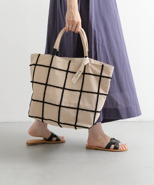 beej（ビージ）の「beej check big tote bag（トートバッグ