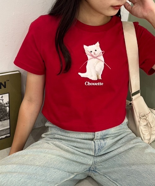 one after another NICE CLAUP（ワンアフターアナザーナイスクラップ）の「アソートTee（Tシャツ/カットソー・レディース・レッド/スミクロ/オフホワイト/ピンク/オートミール・FREE）」の5枚目の写真