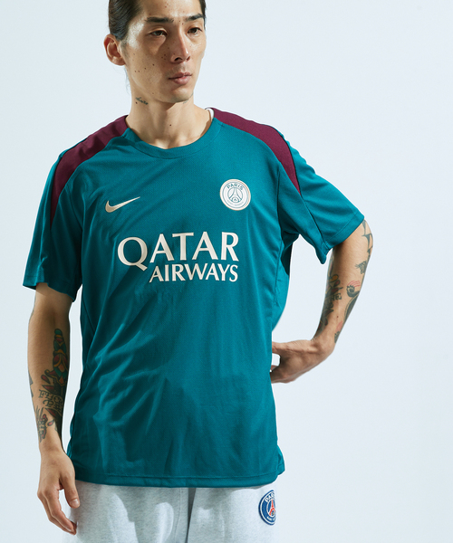 NIKE(ナイキ)の「【NIKE / ナイキ】 PSG DF STRK S/S トップ K FN9821-382(Tシャツ/カットソー・メンズ・グリーン・XX-LARGE/LARGE/SMALL)」の3枚目の写真