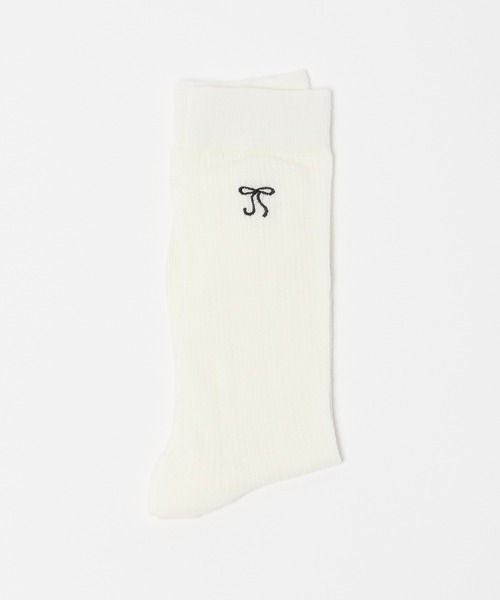 Chick(チック)の「▲RibbonSox / リボンソックス(ソックス/靴下・レディース・ブラック/グレー/ピンク/アイボリー/ホワイト・FREE)」の14枚目の写真