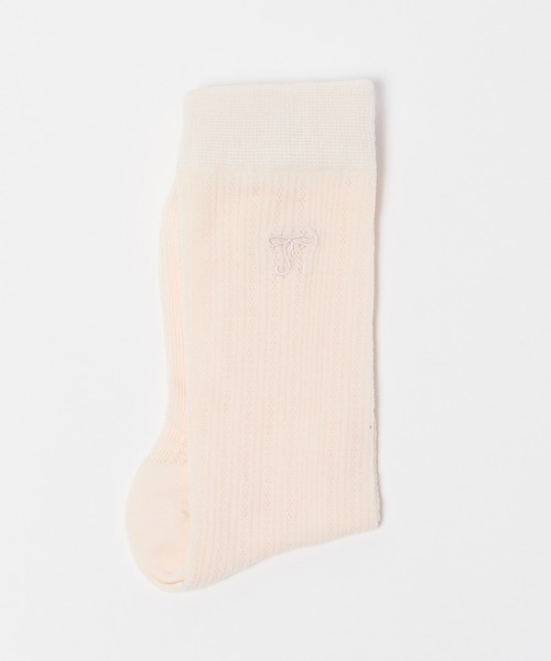 Chick(チック)の「▲RibbonSox / リボンソックス(ソックス/靴下・レディース・ブラック/グレー/ピンク/アイボリー/ホワイト・FREE)」の8枚目の写真