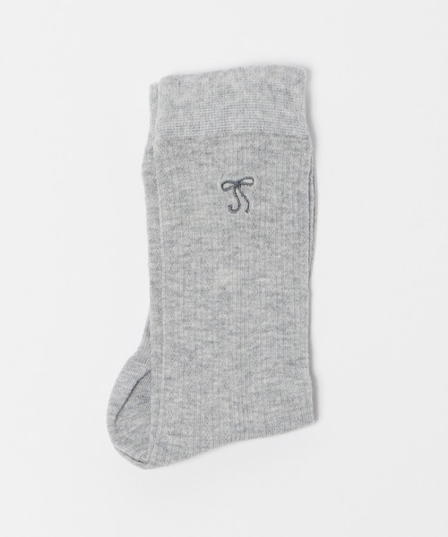 Chick(チック)の「▲RibbonSox / リボンソックス(ソックス/靴下・レディース・ブラック/グレー/ピンク/アイボリー/ホワイト・FREE)」の10枚目の写真