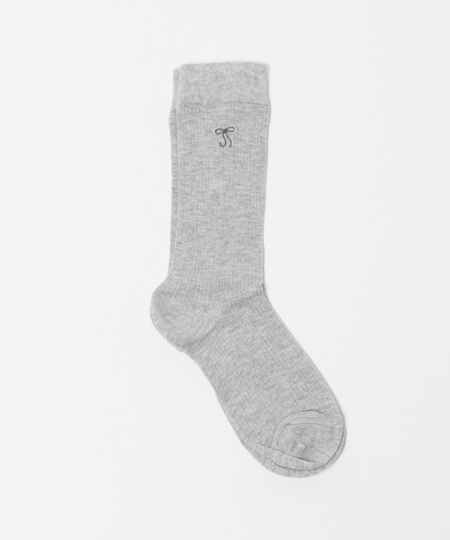 Chick(チック)の「▲RibbonSox / リボンソックス(ソックス/靴下・レディース・ブラック/グレー/ピンク/アイボリー/ホワイト・FREE)」の9枚目の写真