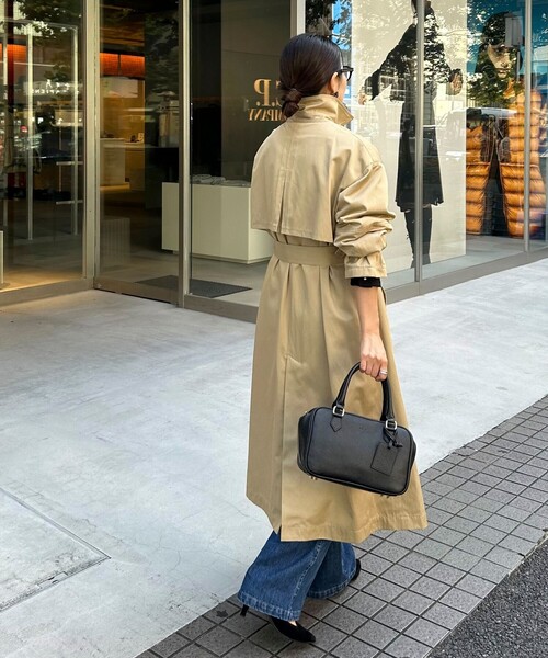 Fredy emue フレディエミュ 袖ボリューム トレンチコート ベージュ M フレディエミュ fredy emue 袖ボリュームトレンチコート