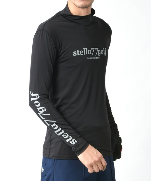stella77golf(ステラセブンティーンセブンゴルフ)の「接触冷感ハイネックゴルフ長袖カットソー(Tシャツ/カットソー・メンズ・ブラック/ホワイト・SMALL/MEDIUM/LARGE/X-LARGE/XX-LARGE)」の12枚目の写真