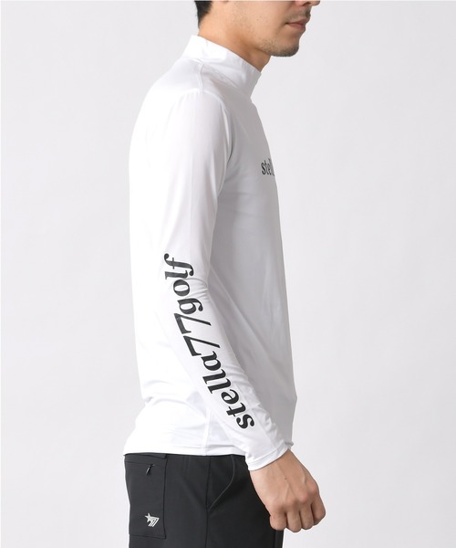 stella77golf(ステラセブンティーンセブンゴルフ)の「接触冷感ハイネックゴルフ長袖カットソー(Tシャツ/カットソー・メンズ・ブラック/ホワイト・SMALL/MEDIUM/LARGE/X-LARGE/XX-LARGE)」の10枚目の写真