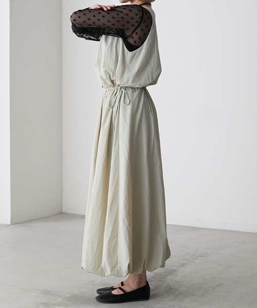 forksy.】バルーンシルエットナイロンタンクワンピース forksy.│MONO  