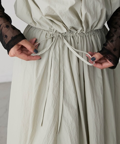 forksy.】バルーンシルエットナイロンタンクワンピース forksy.│MONO  