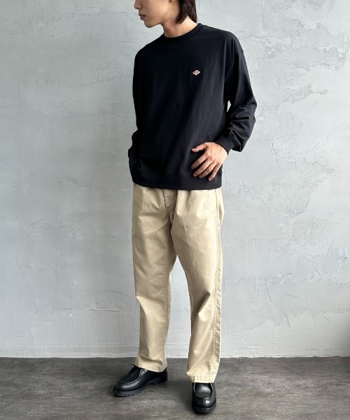 DANTON（ダントン）の「[DANTON/ダントン] スウェットライク ワンポイントロゴロンT（Tシャツ/カットソー・レディース・アイボリー/ホワイト/ブラック・S/M/L）」の10枚目の写真