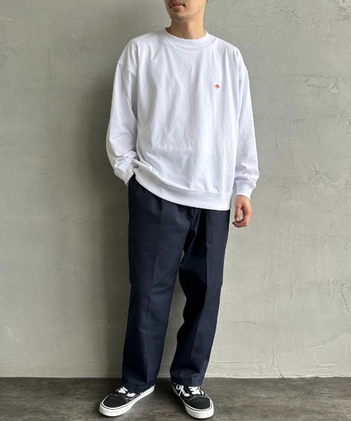 DANTON（ダントン）の「[DANTON/ダントン] スウェットライク ワンポイントロゴロンT（Tシャツ/カットソー・レディース・アイボリー/ホワイト/ブラック・S/M/L）」の7枚目の写真