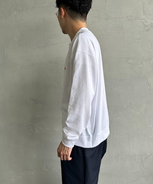 DANTON/ダントン] スウェットライク ワンポイントロゴロンT（Tシャツ