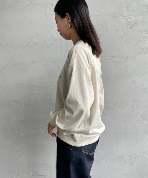 DANTON/ダントン] スウェットライク ワンポイントロゴロンT（Tシャツ