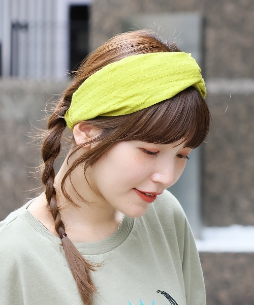 チチカカ（チチカカ）の「ドット刺繍ヘアバンド（ヘアバンド・レディース・イエロー/ブルー/ライトベージュ・FREE）」の3枚目の写真