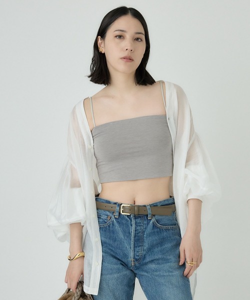 Chaos（カオス）の「Chaos(カオス)/◇藤子さんコラボ◇【先行予約】ベアチューブ（チューブトップ・レディース・チャコール/グレイッシュベージュ・36/38）」の19枚目の写真