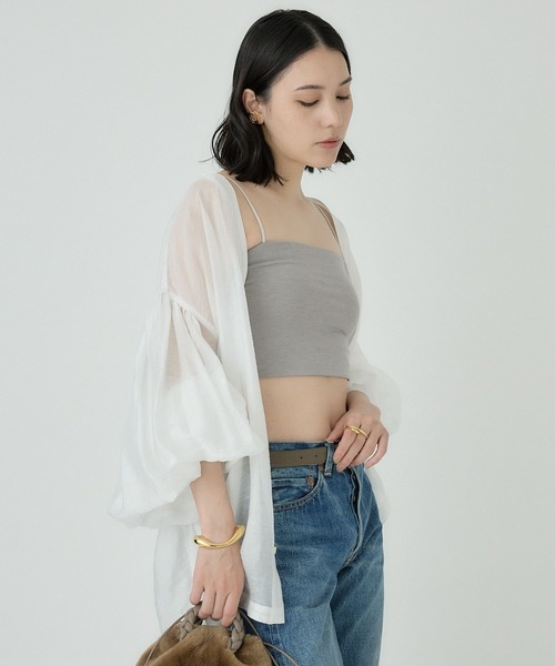 Chaos（カオス）の「Chaos(カオス)/◇藤子さんコラボ◇【先行予約】ベアチューブ（チューブトップ・レディース・チャコール/グレイッシュベージュ・36/38）」の20枚目の写真