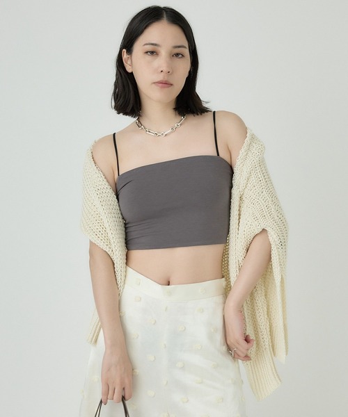 Chaos（カオス）の「Chaos(カオス)/◇藤子さんコラボ◇【先行予約】ベアチューブ（チューブトップ・レディース・チャコール/グレイッシュベージュ・36/38）」の15枚目の写真